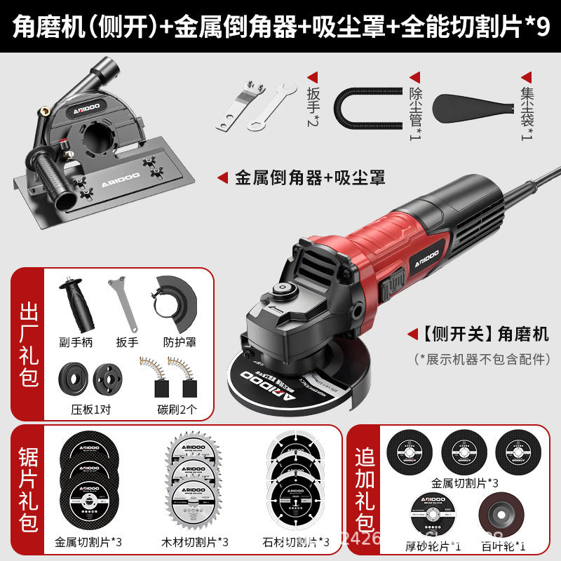 Angle grinder tile chamfering device portable 45 degree woodworking bricklayer universal cutting artifact portable chamfering device