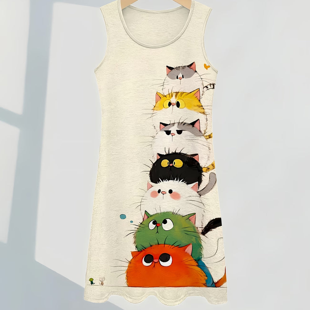 wholesale women's short-sleeved dresses, fashionable women's dresses for spring, summer, and autumn, new cross-border printed designs