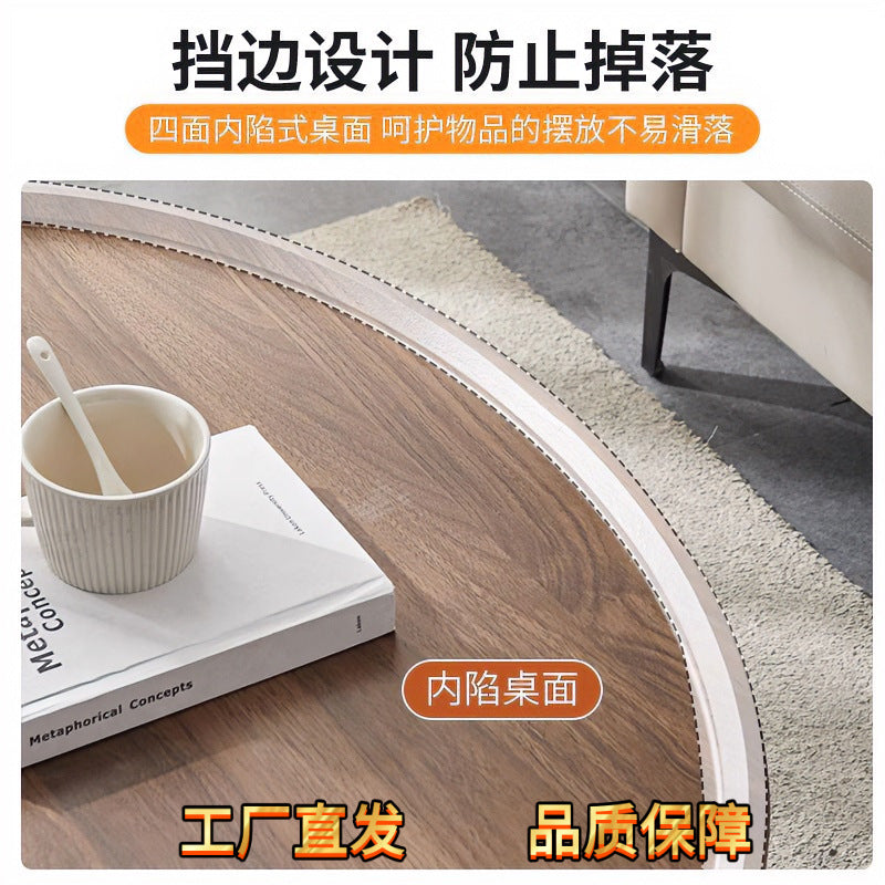 Foldable tea table coffee table minimalist modern nordic home living room round sofa side table small apartment portable table