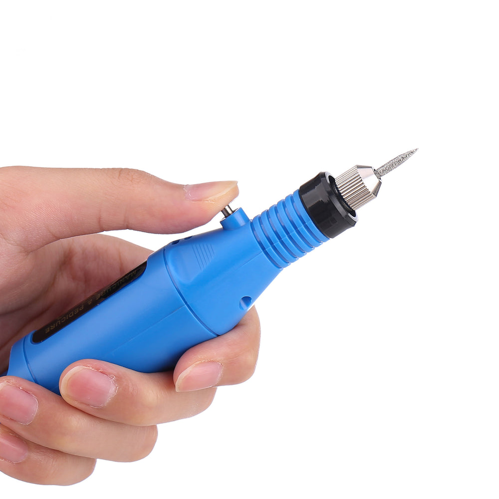 Mini nail drill set - portable electric nail file & polisher kit