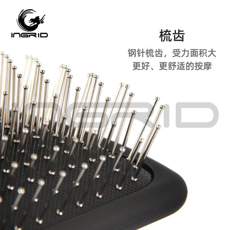 Square Steel Needle Large Plate Air Cushion Comb Straight Hair Large Plate Comb Curly Hair Styling Comb Plastic Airbag Comb Square Air Cushion Comb