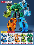 Transforming robot car - kids' assembly mecha king kong warrior - boy's toy - educational birthday gift