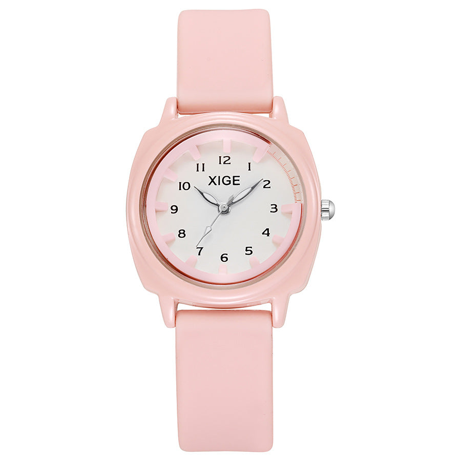 New korean style trendy waterproof watch - student, men's & women's ins college style retro literary couple quartz watch
