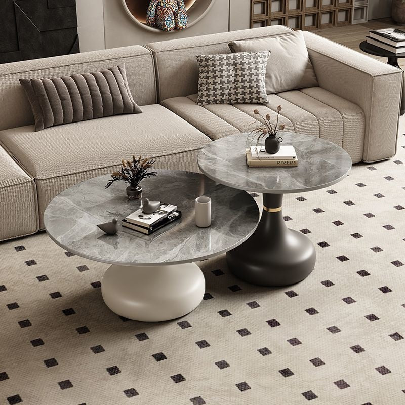 Rock slab coffee table living room for homenew arrivalpopularaccessible luxuryclassy table square folding marble small apartment tea table