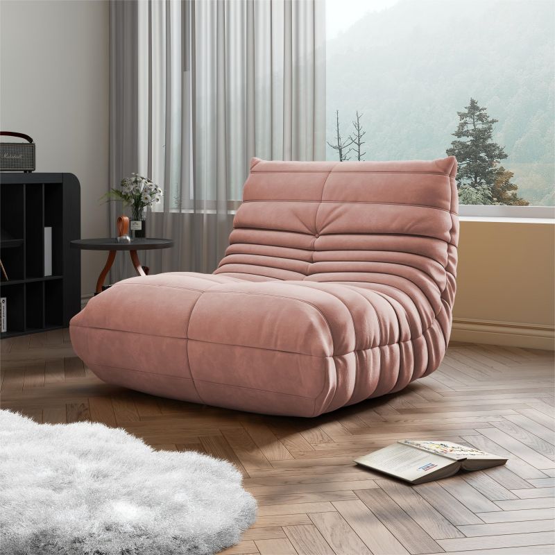 Caterpillar living room Internet celebrity single sofa wind balcony tatami sofa sponge rocking chair comfortable small apartment chair