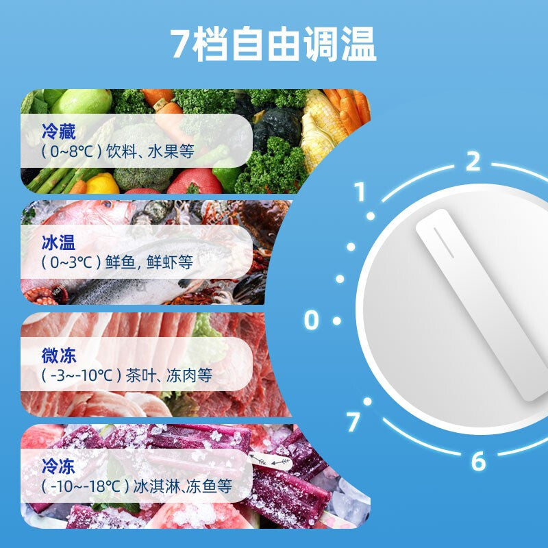 Sui ling freezer commercial horizontal large capacity freezer seafood single temperature freezer tea fruit fresh refrigerator quick freezing