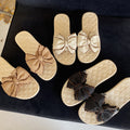 High-style, eye-catching bow-adorned sandals – perfect for summer, versatile for any casual look, and featuring a slip-resistant design ideal for the beach