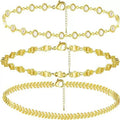 Gold double-layer/three-layer stackable beaded chain bracelet - trendy & versatile women's fashion jewelry - wholesale for cross-border e-commerce