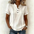 independent station  summer loosecasual popular printed button stand collar short-sleeved women's shirt