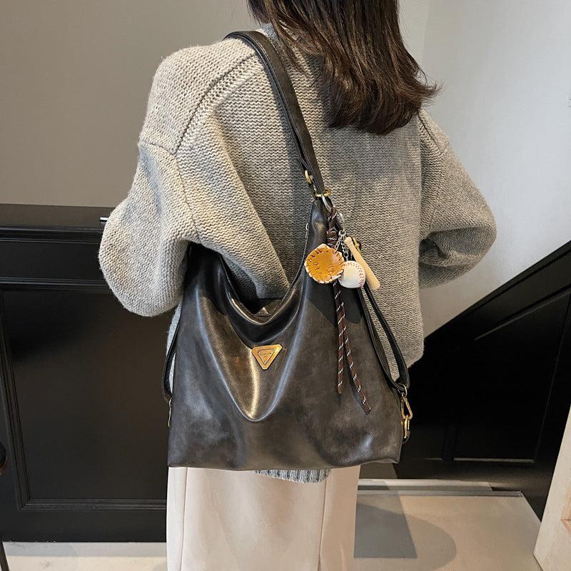 Foreign trade large-capacity tote bag 2025 new women's shoulder messenger bag backpack European and American style commuter bag women