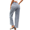Fashion cross-border export  independent station new arrival washed american drawstring fashioncasual high elastic denim pants