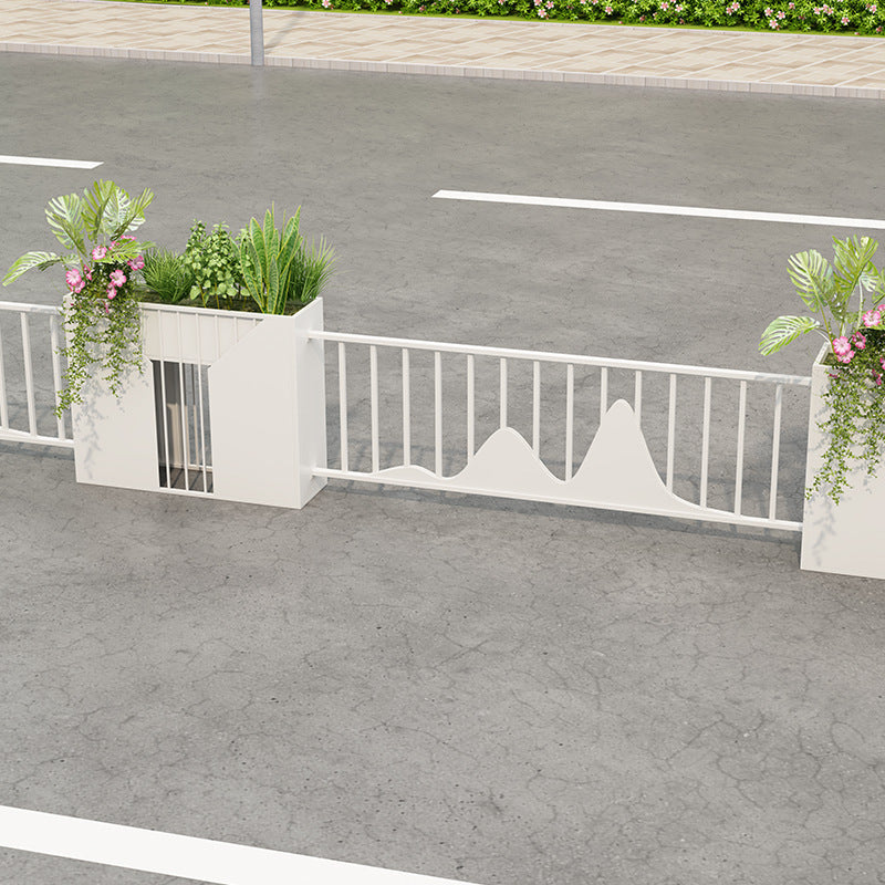 Outdoor wrought iron flower box combination Municipal landscape flower bed flower stand Commercial street greening fence partition flower groove decoration