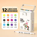 12 double-ended markers (for coloring - can be stacked and opaque)