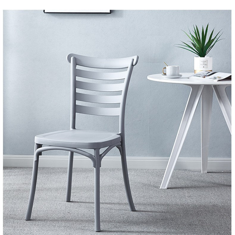 Factory direct american country style retro cafe dining chair, stackable backrest leisure chair for home use, cross-border wholesale