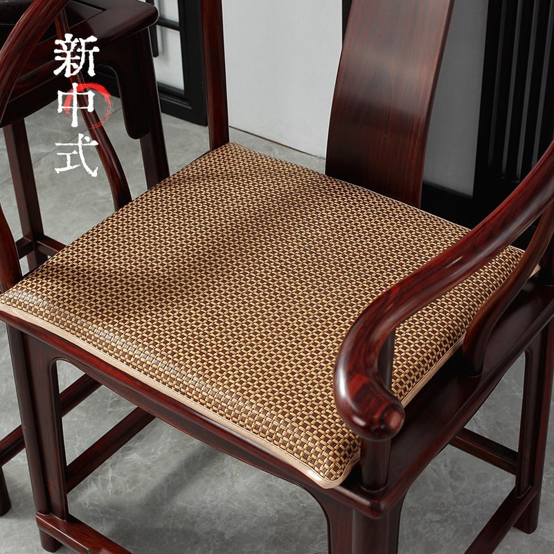 Summer cold rattan seat cushion solid wood armchair mat seat cushion Chinese mahogany sofa cushion chair cushion wholesale