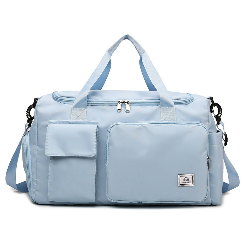 New portable swimming bag dry and wet separation waterproof large capacity fitness bag travel bag oblique span luggage bag wholesale