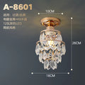 European-style light luxury american crystal small ceiling light for living room, hallway, corridor, entryway, balcony - minimalist modern indoor pendant light