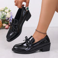 plus size loafers women's spring and summer new arrivalbows mary jane flatselegantcasual small leather shoes wholesale