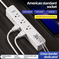 Us standard pure copper power strip multifunctional mexican socket usb power strip type-c american 110v japanese taiwanese