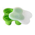 Silicone ice cube mold 4-cavity with folding lid, diy ice cream mold for home use, kids' silicone food supplement container