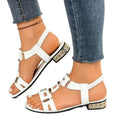 summer new arrival: plus size women's casual comfortable european and american style hollow-out buckle strap sandals - wholesale