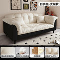 New fabric sofa for home living room, small apartment, double seater, rental property, modern minimalist bedroom, straight-back lazy sofa