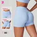 Eco-friendly recycled compression quick-dry yoga set - activewear running short sleeve set with racerback design - women's fitness apparel 8799