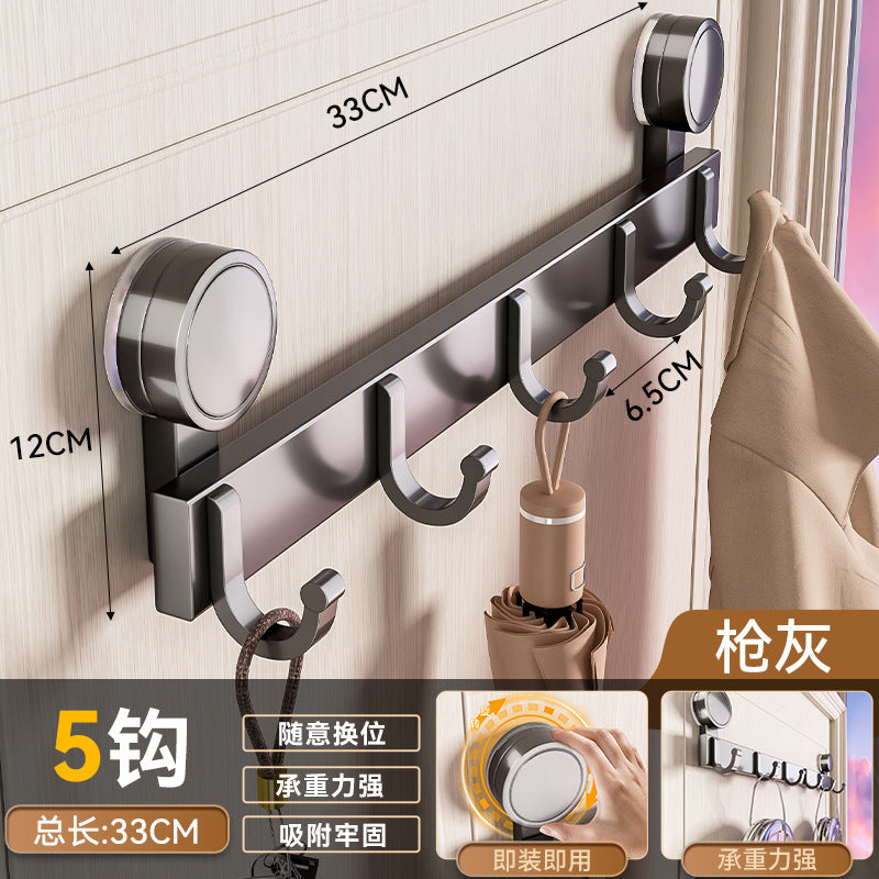 Suction cup hook bathroom punch-free towel rack strong load-bearing bathroom wall-mounted wall hanging clothes hook traceless sticky hook