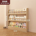 Ultra-thin door rear bookshelf against the wall for home bedroom door rear storage rack multi-layer storage solid wood all-in-one picture book storage