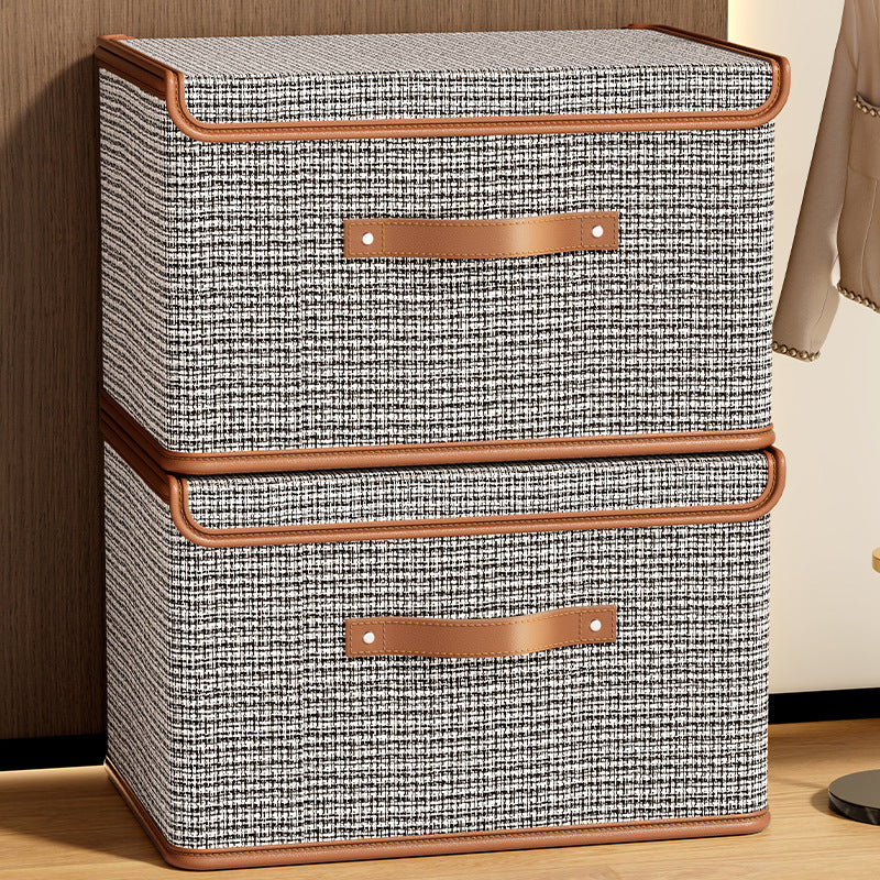 Xiaoxiangfeng flip one-piece with lid storage box clothes Oxford cloth clothing storage box household finishing artifact box basket