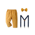 New arrival: boys' casual pants for foreign trade - autumn collection, cotton gentleman style, first birthday outfit, children's overalls with beret