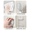 Kitchen suction cup knife holder rack 2025 new household wall-mounted integrated knife organizer with drainage knife stand and kitchen knife rack
