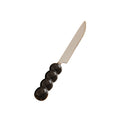 Black dinner knife (four beads)