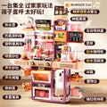 play house kids simulation kitchen tableware set 93cm girl toy cooking kitchen utensils birthday gift