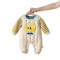 Winter baby clothes winter outfit infant set romper boy baby set overalls fleece warm two-piece set