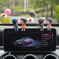 Car couple kissing doll ornament cartoon figurine car cute dashboard creative ornament car interior decoration