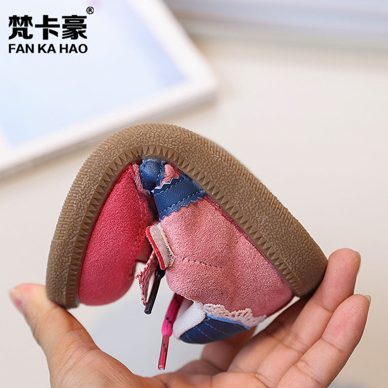 Vancahao kids' plaid bow german army trainers (gats) -  summer new korean style girls' sneakers & casual shoes