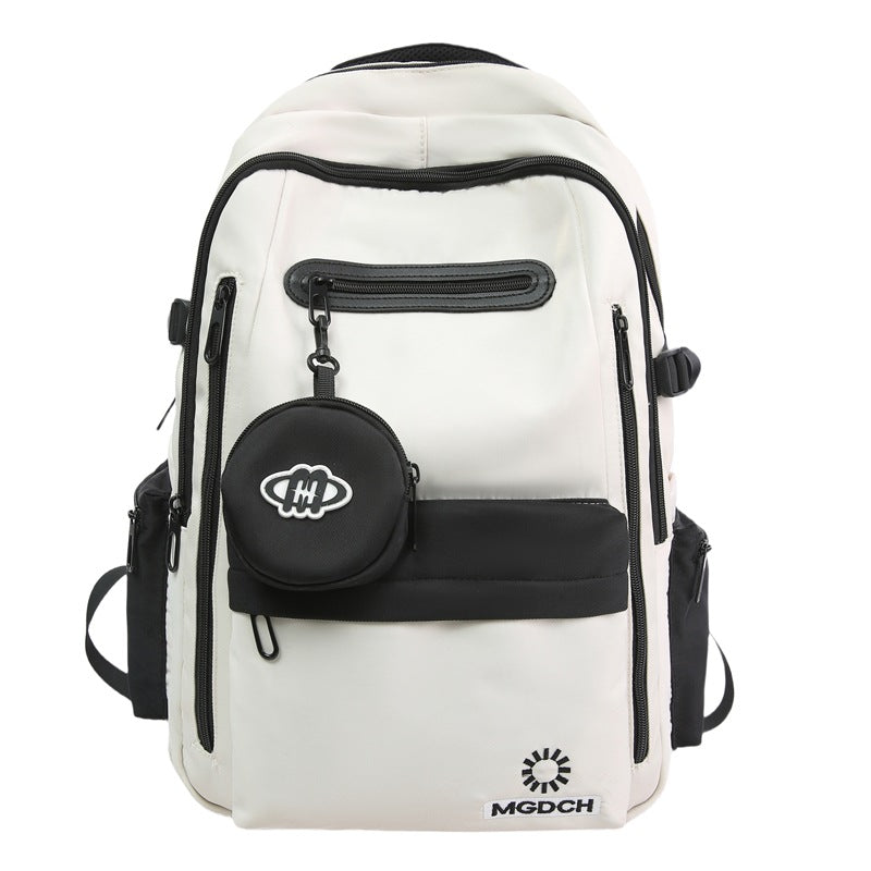 School bag, junior high school student, middle school student, boy, high school student, backpack, male, large capacity, female, backpack, burden reduction, spine protection, male models