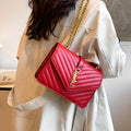 Fashion gold fashion women's bag 2025new arrival chain crossbody small square bag cover bag double compartment patent leather patent leather bag