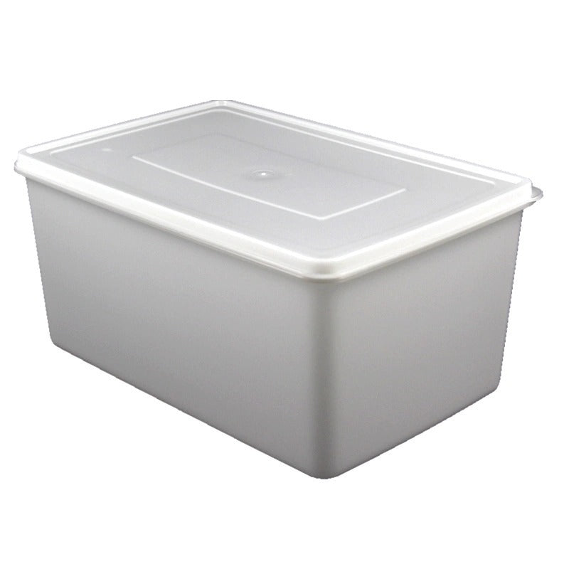 Hui Erxin Thickened Food Grade Large Capacity White Plastic Fresh-keeping Box Refrigerator Special Freezing Box Food Storage Box