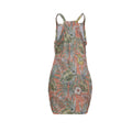 cross-border fashion  independent station  hot selling new 3d digital printing vest suspender dress