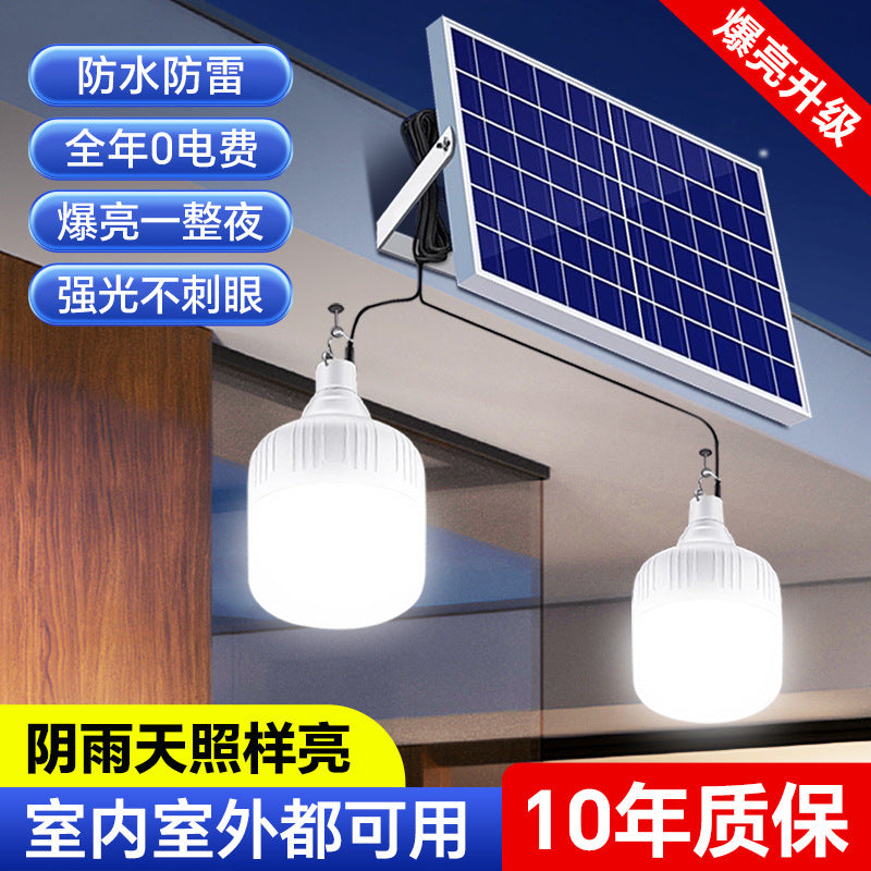 Solar powered outdoor garden lights - ultra-bright, waterproof, rechargeable, split design with dual sensor