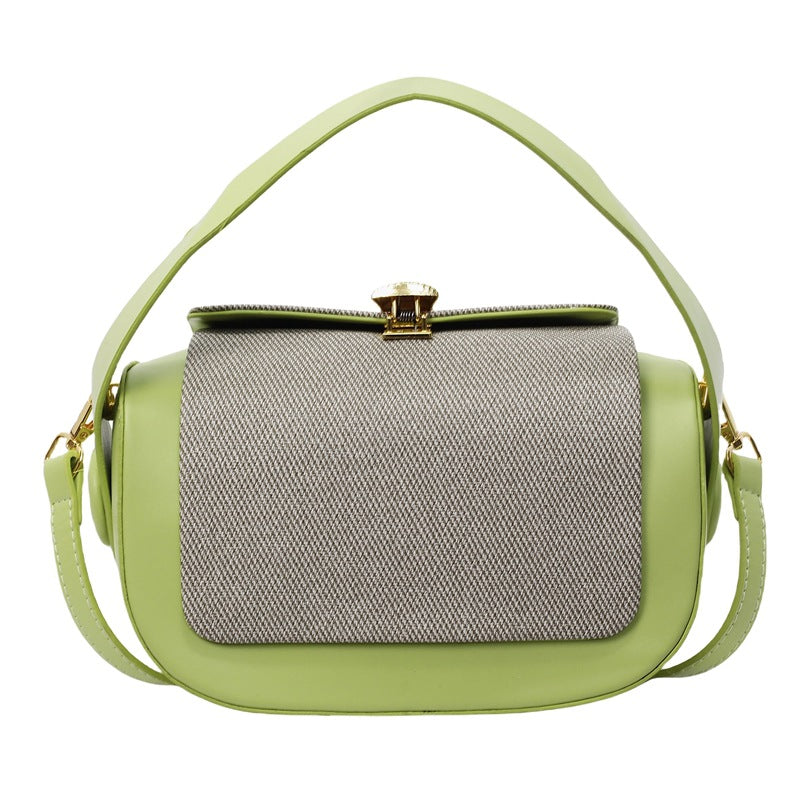 Bag women's high-end box bag 2025 new niche fashion handbag light luxury shoulder bag retro messenger bag