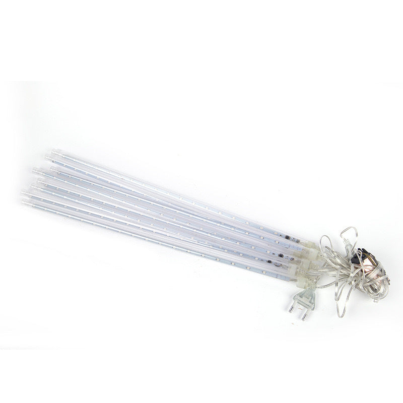 LED meteor shower light string Outdoor waterproof solar light Street lighting project Garden hanging tree decorative light