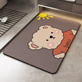 Bathroom floor mat, bathroom door non-slip foot mat, toilet diatom mud absorbent mat, quick-drying cartoon household carpet