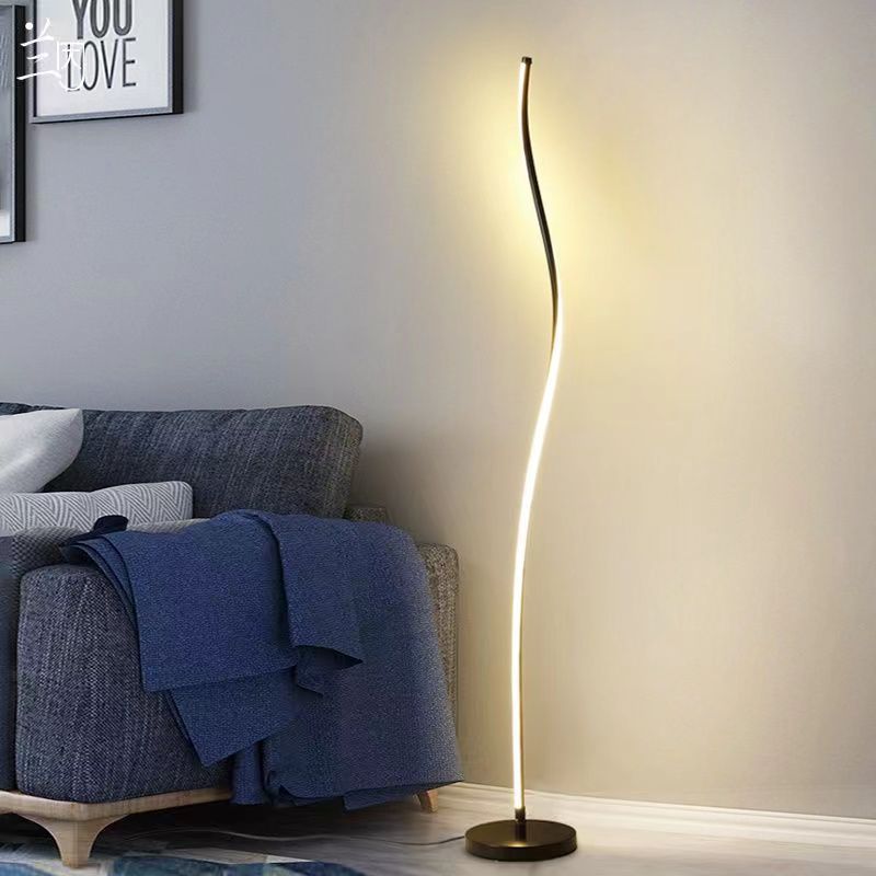 Nordic design insnormcore floor lamp bedroom living room bedside table lamp casualpopular atmosphere vertical floor lamp