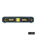 Retro wireless bluetooth speaker - big bass, low-profile wood finish, card-playing desktop audio system with radio function (e3404)