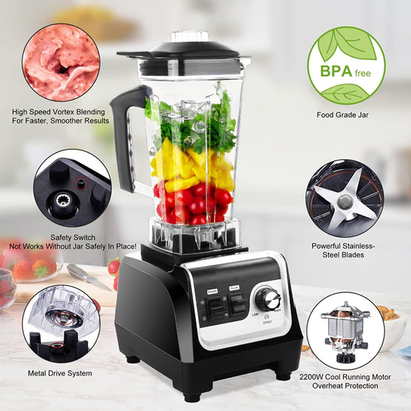 Cross-border Super Factory Direct Supply Household Commercial Blender Cooking Machine Breaking Juicer Blender