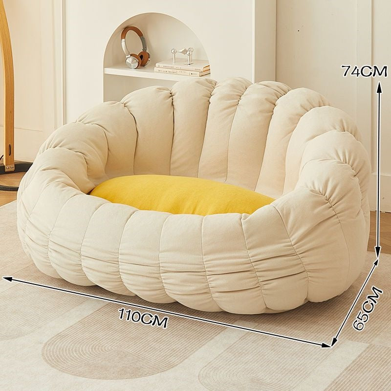 Lazy sofa detachable washable single and double can lie down and sleep lazy nest chair for home small apartment balcony casual bean bag