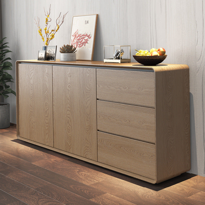 Solid wood sideboard - minimalist tea cabinet for living room, nordic kitchen storage cabinet, entryway console table, storage cabinet